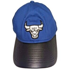 Chicago Bulls New Era 9FORTY Team Adjustable Black/Blue Hat Cap Collectable